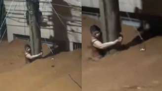 ‘Deus não deixa eu morrer afogada’, diz mulher que resistiu 4h agarrada em um poste durante enxurrada em Ubá
