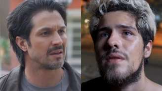 Paulinho (Romulo Estrela) e Raul (Paulo Mendes) de Três Graças (Reprodução/TV Globo)