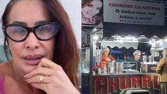 Scheila Carvalho e a barraca da mãe