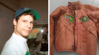 Jaqueta foi encontrada em cima do caixão de Dinho