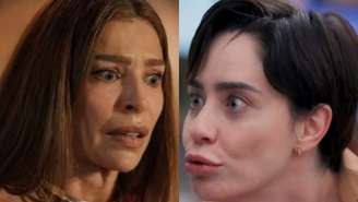 Arminda (Grazi Massafera) e Samira (Fernanda Vasconcellos) de Três Graças (Reprodução/TV Globo)