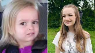 O olhar desconfiado que cativou a web é de Chloe Clem, que na época que se tornou um meme viral, era apenas um bebê.