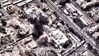 Força Aérea de Israel divulga vídeo de ataque contra quartel-general no Teerã