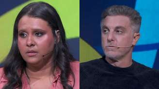 Bárbara e Luciano Huck no Quem Quer Ser um Milionário, do Domingão (Reprodução/TV Globo)