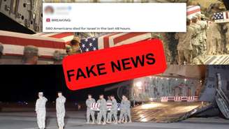 Imagens falsas postadas nas redes sociais afirmam que 560 soldados americanos foram mortos nas últimas 48 horas.