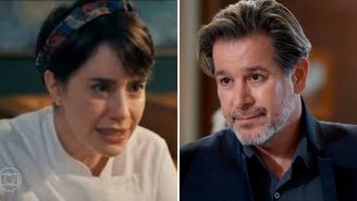 Três Graças Vai largar Arminda Ferrete beija Samira em cena forte