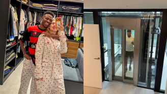 Virginia Fonseca mostra elevador na mansão de Vini Jr.