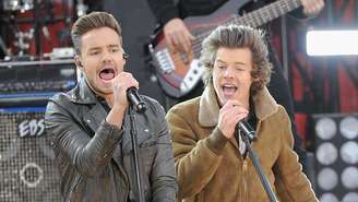 Liam Payne e Harry Styles em show do One Direction em novembro de 2013
