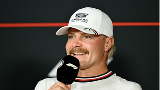 Valtteri Bottas, piloto da Cadillac, durante o media day