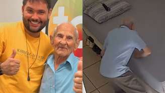 Vovô Anésio e o neto, Caio