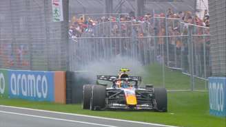 Isack Hadjar teve quebra de motor na volta 10