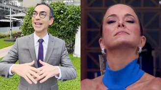 César Tralli e Ticiane Pinheiro no Domingão com Huck (Reprodução/TV Globo)