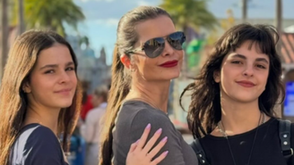 Gêmeas de Luciano Camargo surgem em foto ao lado da mãe e surpreendem web pela semelhança: ‘Cópia’