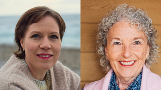 Hanne Nuutinen (esq.) e Pat Dunn (dir.)