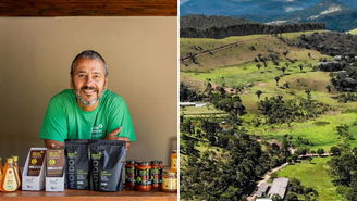 Localizada em Teresópolis, na Região Serrana do Rio de Janeiro, a propriedade possui cerca de 200 hectares