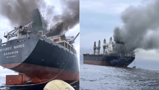 Navios foram atacados nesta quarta-feira