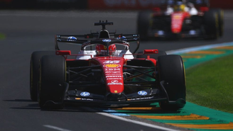 Leclerc ficou em terceiro lugar na primeira corrida do ano.