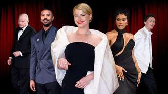 Montagem com fotos de vários concorrentes ao Oscar de 2026