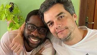 Lázaro Ramos e Wagner Moura (Reprodução/Instagram)