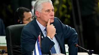 Presidente cubano Miguel Díaz-Canel durante uma cúpula do BRICS em 6 de julho de 2025 no Rio de Janeiro, Brasil. (Imagem ilustrativa).