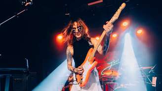 Juvi durante show em São Paulo