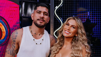 Alex Poatan e Lívia Andrade no Domingão com Huck