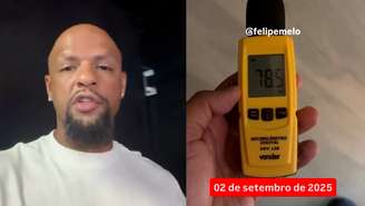 Felipe Melo desabafou em suas redes sociais sobre uma confusão provocada por barulhos de obra em seu condomínio