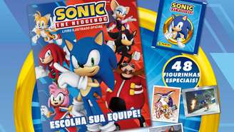 Sonic the Hedgehog ganha álbum de figurinhas no Brasil