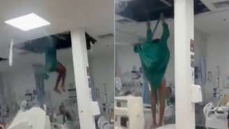 Homem cai de teto após tentar fugir de hospital em Duque de Caxias