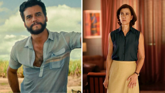 Wagner Moura, em 'O Agente Secreto', e Fernanda Torres, em 'Ainda Estou Aqui'