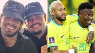 Amigo de Zé Felipe reage à escalação com Vini Jr e defende Neymar