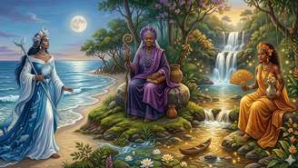 Iemanjá, Nanã e Oxum são as orixás que regem o sábado