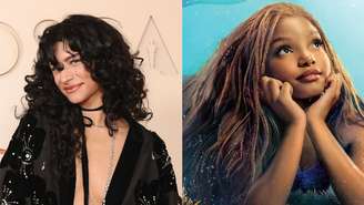 Odessa A’zion relembra teste desastroso para 'A Pequena Sereia' 'Esqueci a letra' (Mike Coppola/Getty Images/Divulgação/Disney)