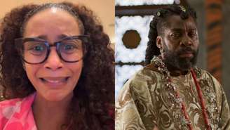 Taís Araujo e Lázaro Ramos em A Nobreza do Amor (Reprodução/Instagram/TV Globo)