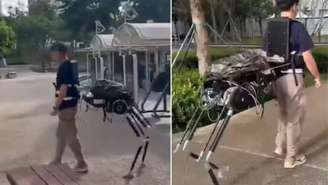 Pesquisadores chineses dão vida ao mito dos centauros com nova tecnologia que permite carregar objetos pesados