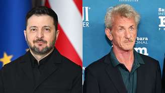 Presidente Zelensky agradece visita de Sean Penn, ausente do Oscar 'Um verdadeiro amigo da Ucrânia' (Leon Neal/Emma McIntyre/Getty Images)