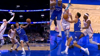 NBA: Jogador do Thunder dá toco em adversário usando tênis 