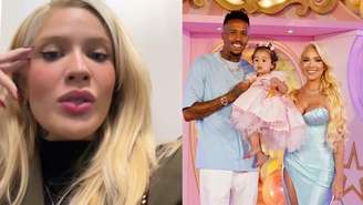 Karoline Lima e Éder Militão com a filha, Cecília