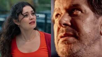 Gerluce (Sophie Charlotte) e Ferette (Murilo Benício) de Três Graças (Reprodução/TV Globo)