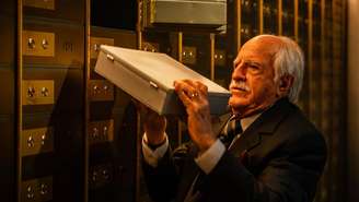 Ary Fontoura em cena do filme Velhos Bandidos