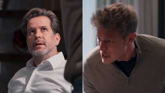 Ferette (Murilo Benício) e Leonardo (Pedro Novaes) de Três Graças (Reprodução/TV Globo)