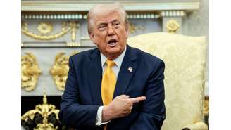 Presidente dos EUA, Donald Trump, no Salão Oval da Casa Branca 19/03/2026 