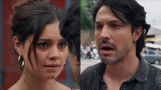 Gerluce (Sophie Charlotte) e Paulinho (Romulo Estrela) de Três Graças (Reprodução/TV Globo)