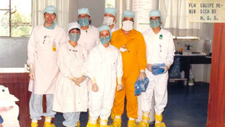 Equipe hospitalar se prepara para cuidar das vítimas do césio-137