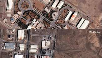 Спутниковые снимки, предоставленные американской компанией Vantor, показывают разрушение как минимум трех зданий иранского ядерного объекта в Натанзе.