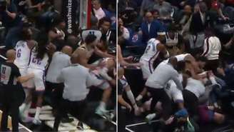 Briga em Thunder x Wizards