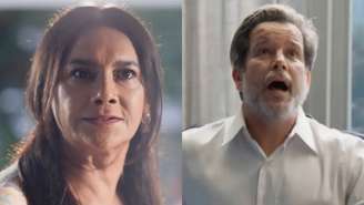 Lígia (Dira Paes) e Ferette (Murilo Benício) de Três Graças (Reprodução/TV Globo)