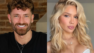 Léo Pereira dá beijão em Karoline Lima após fazer declaração de amor / Reprodução: Instagram