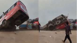 Ônibus cai em rio enquanto tentava embarcar em balsa em Bangladesh e deixa 24 mortos