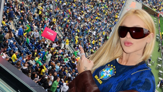 Virginia é ovacionada por fãs em estádio